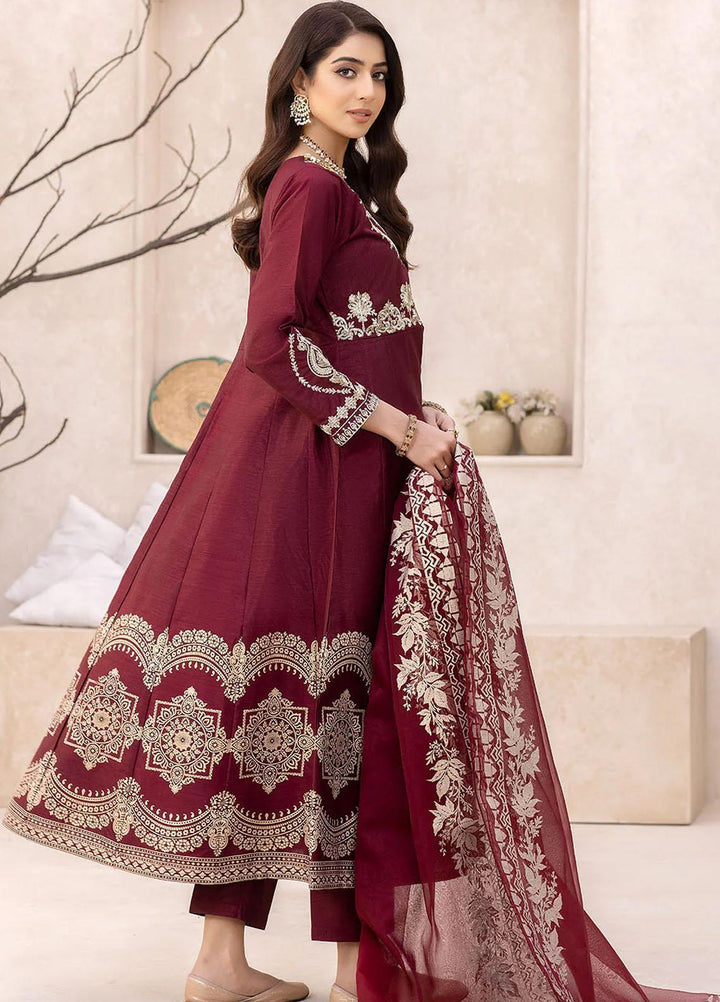 Madame Luxury Pret  Raw Silk 3 Piece Suit 2569