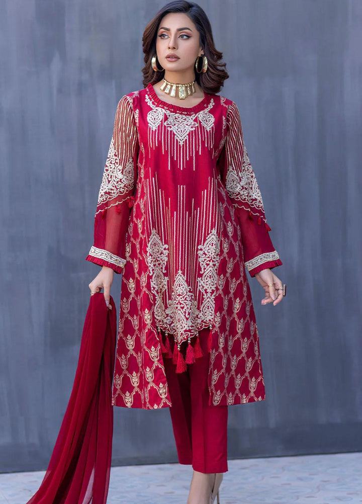 Madame Luxury Pret  Cotton 3 Piece Suit 2571