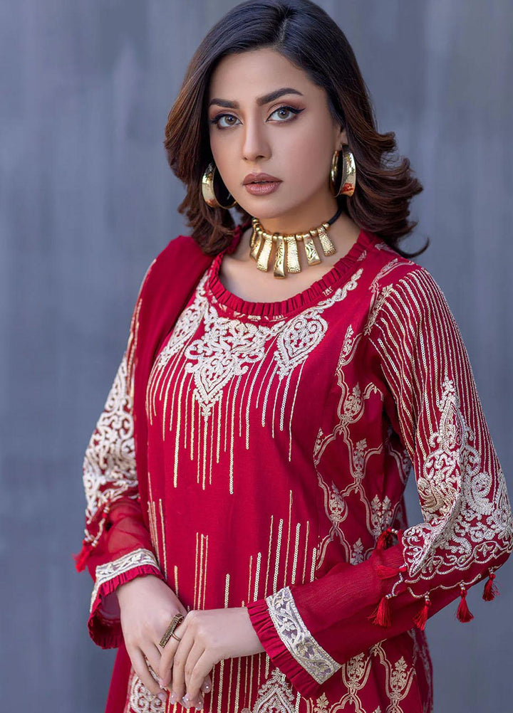 Madame Luxury Pret  Cotton 3 Piece Suit 2571