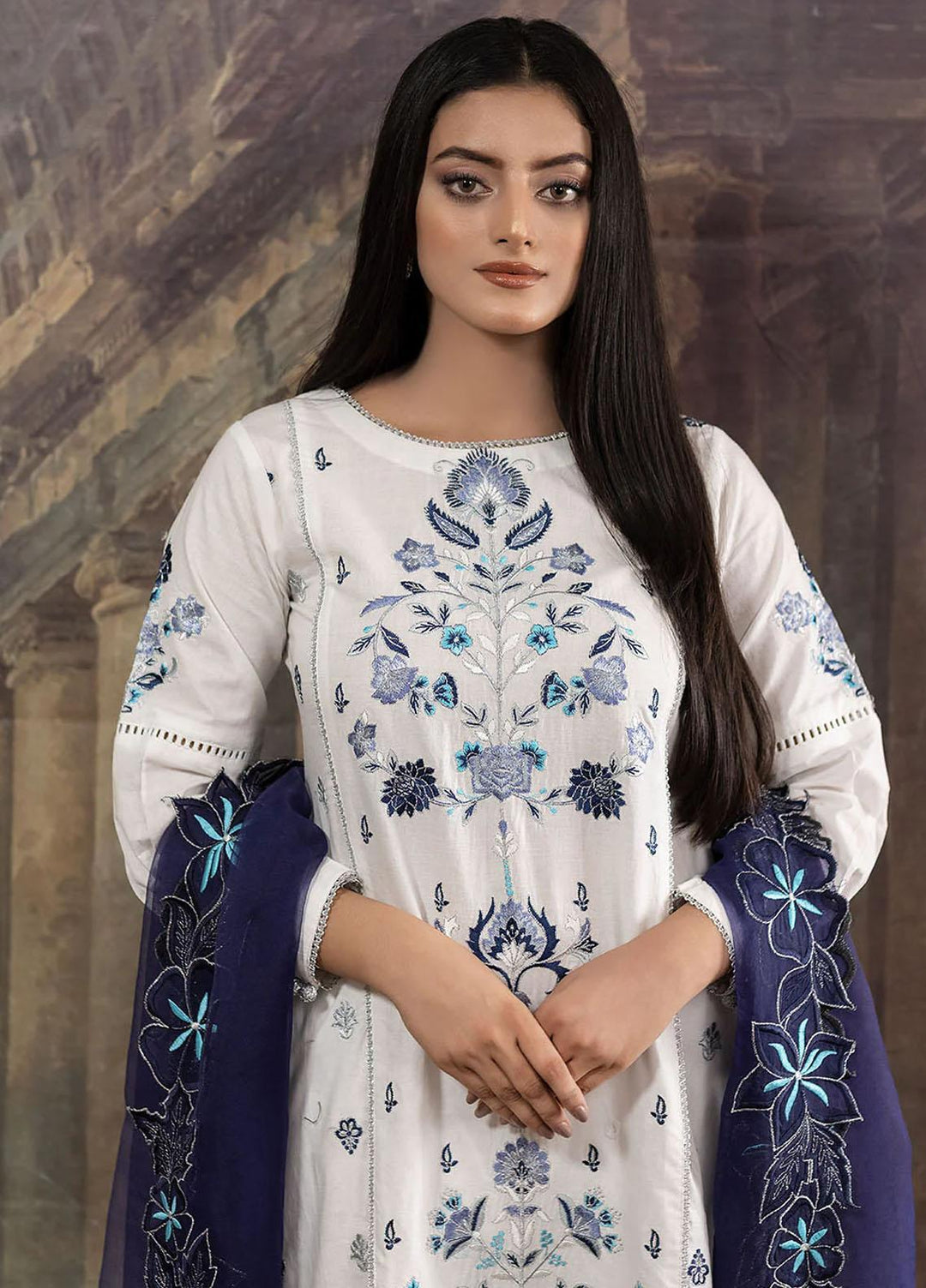 Madame Luxury Pret  Cotton 3 Piece Suit 2572