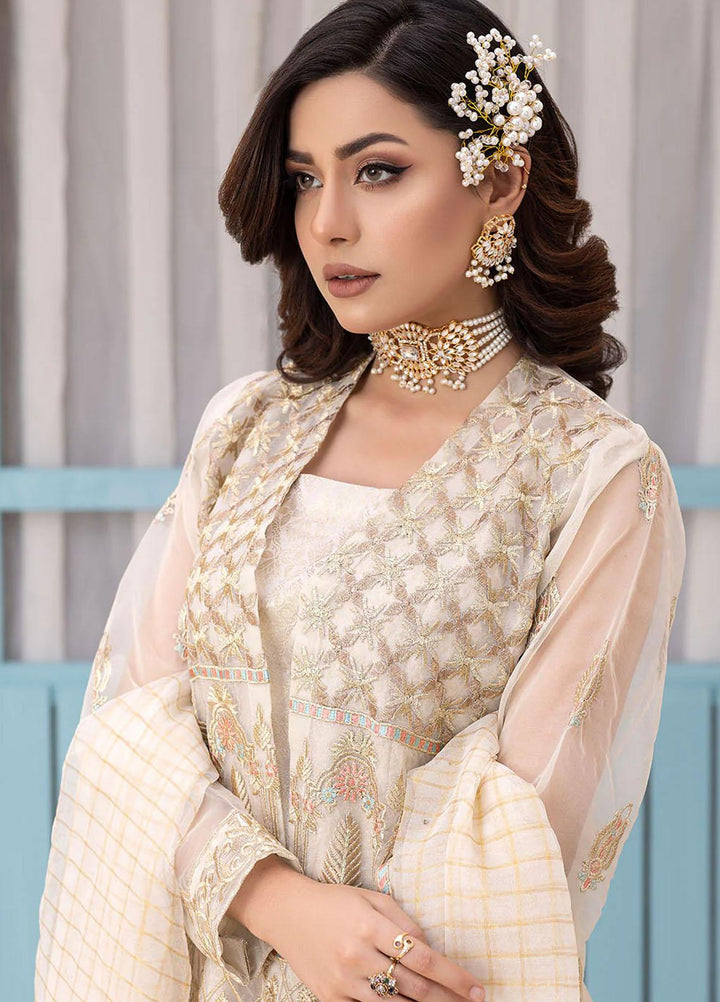 Madame Luxury Pret  Organza 3 Piece Suit 2577