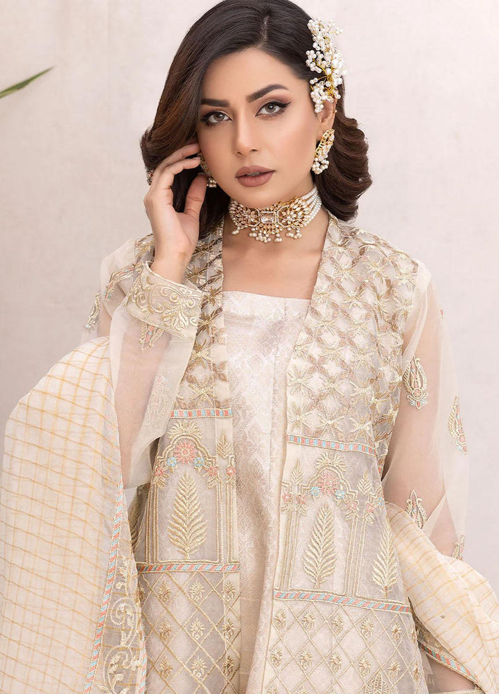 Madame Luxury Pret  Organza 3 Piece Suit 2577