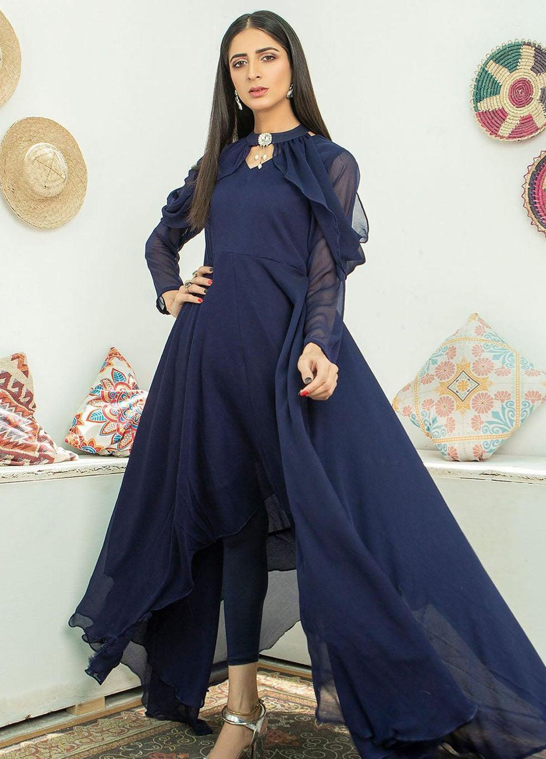 Madame Pret Crinkle Chiffon Kurti 2642