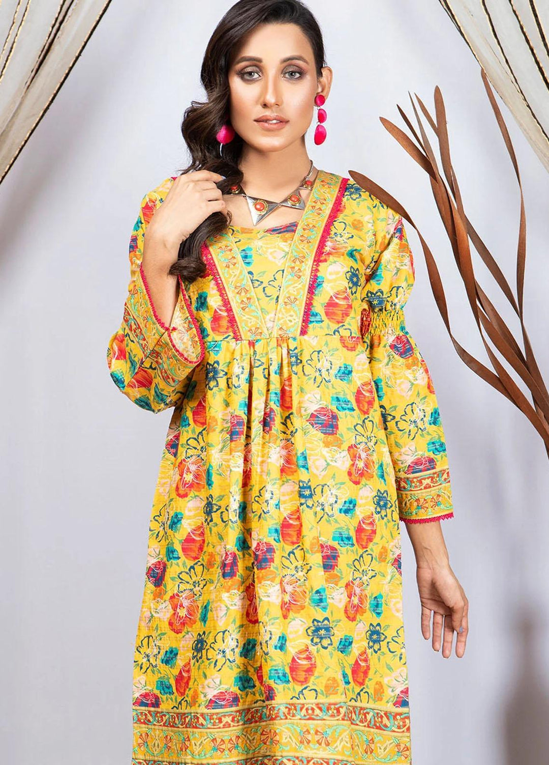 Madame Casual Pret Printed Cambric Frock MDM21NP 2407