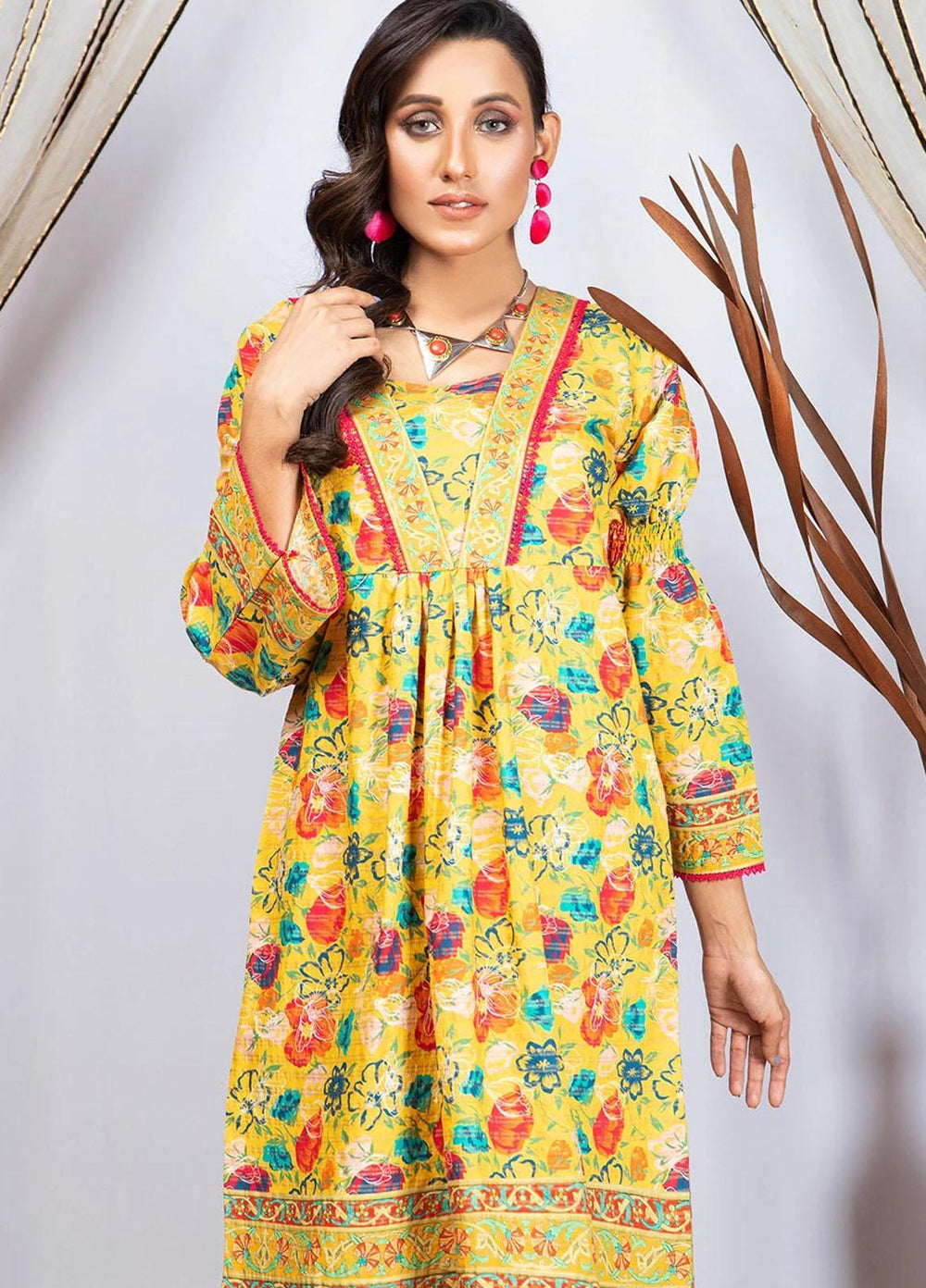 Madame Casual Pret Printed Cambric Frock MDM21NP 2407
