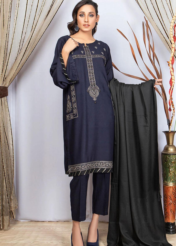 Madame Casual Pret Embroidered Linen 3 Piece Suit MDM21NP 2411