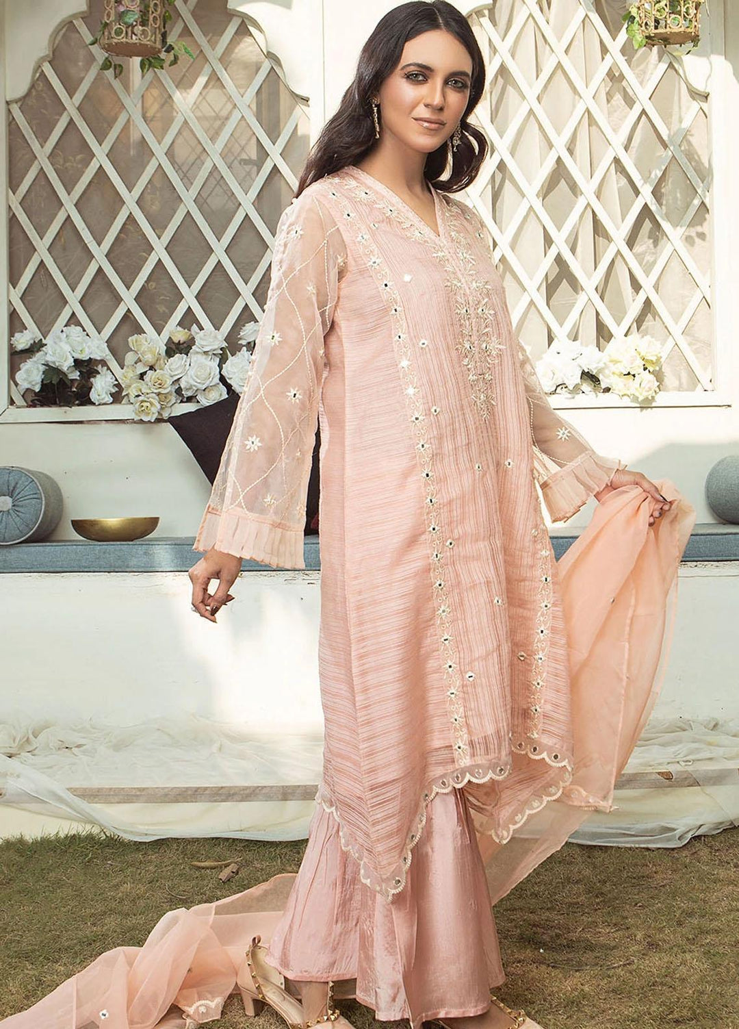 Madame Luxury Pret  Organza 3 Piece Suit MDM21NP 2435