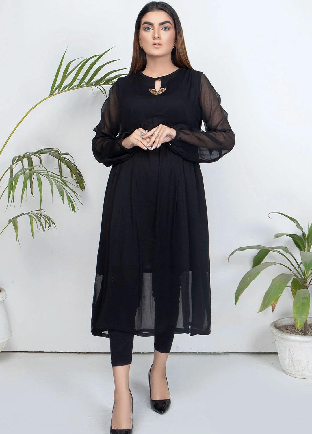 Madame Casual Pret  Chiffon Maxi MDM21NP Z18