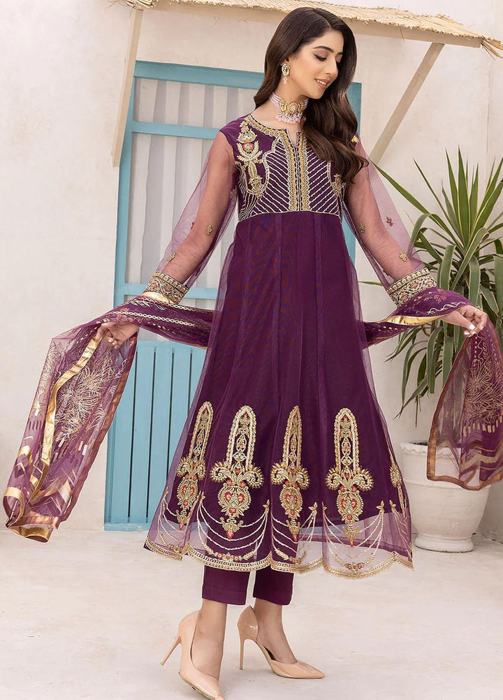 Madame Luxury Pret  Net 3 Piece Suit 2587