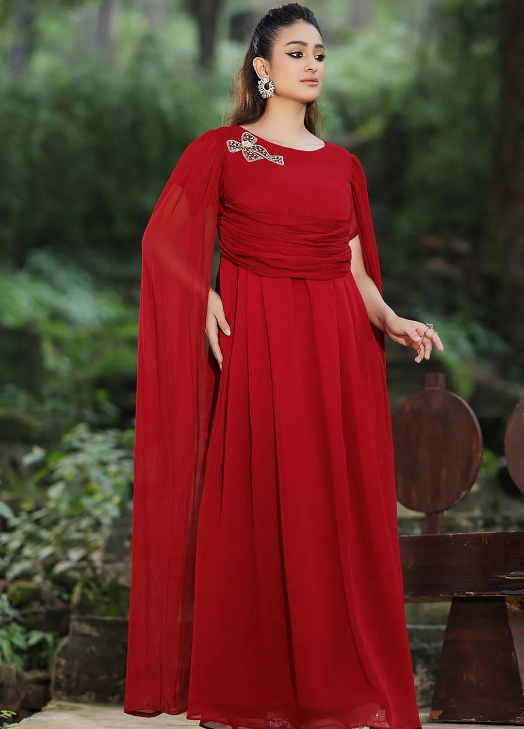 Madame Pret Embellished Crinkle Chiffon 1 Piece 106