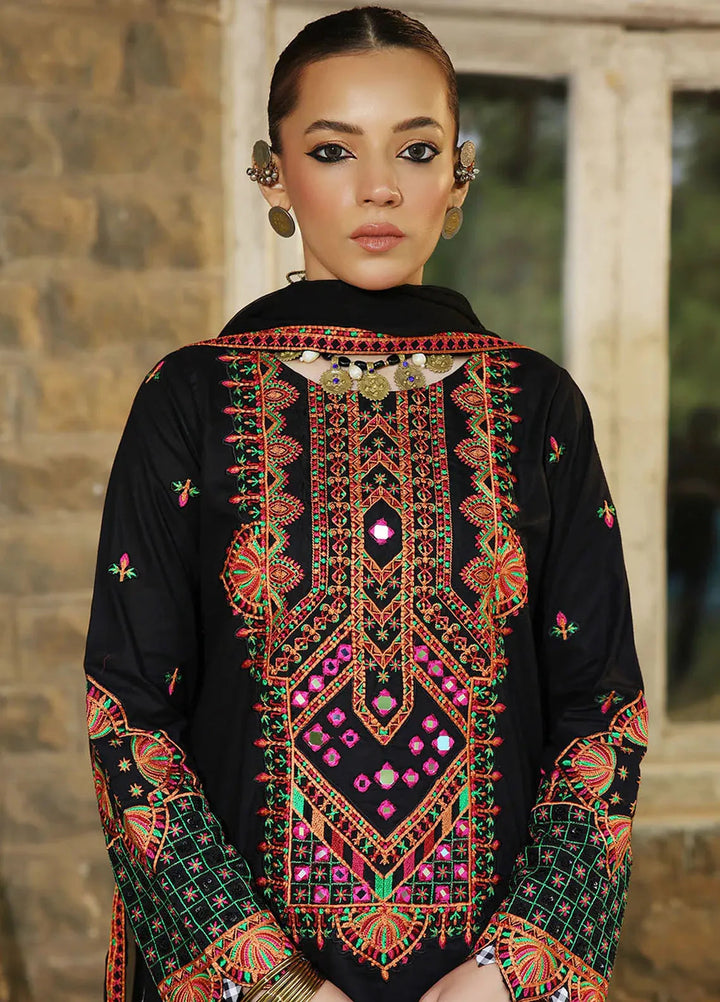 Madame Pret Embroidered Cambric 3 Piece Suit 7028