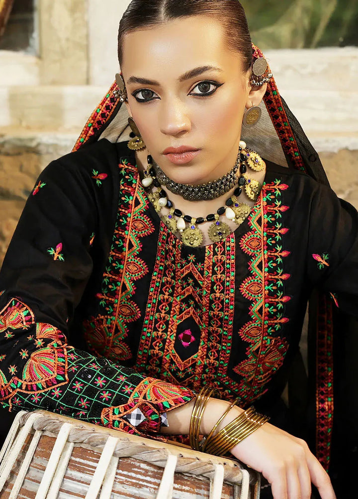 Madame Pret Embroidered Cambric 3 Piece Suit 7028