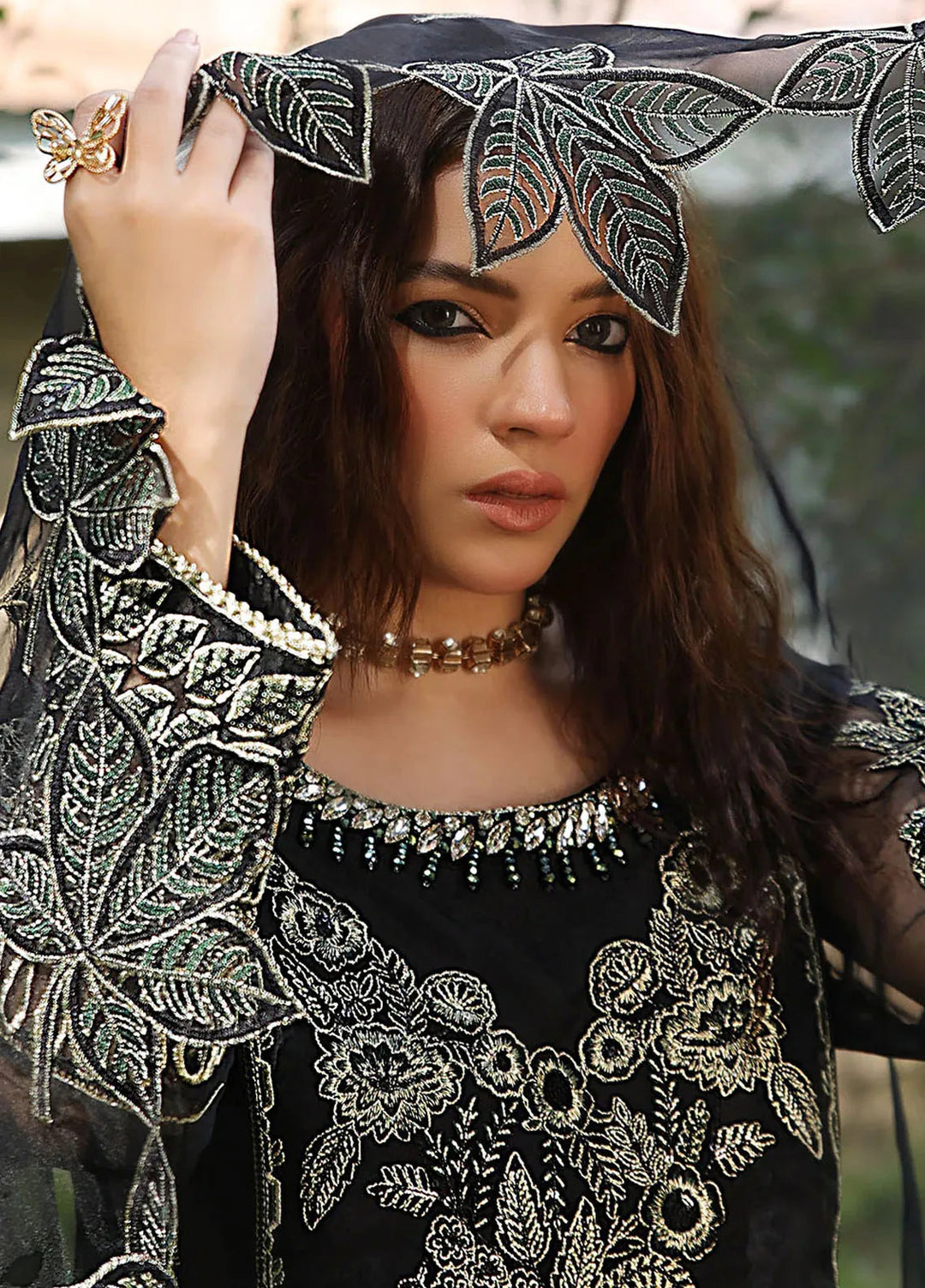 Madame Pret Embroidered Organza 3 Piece Suit 2719