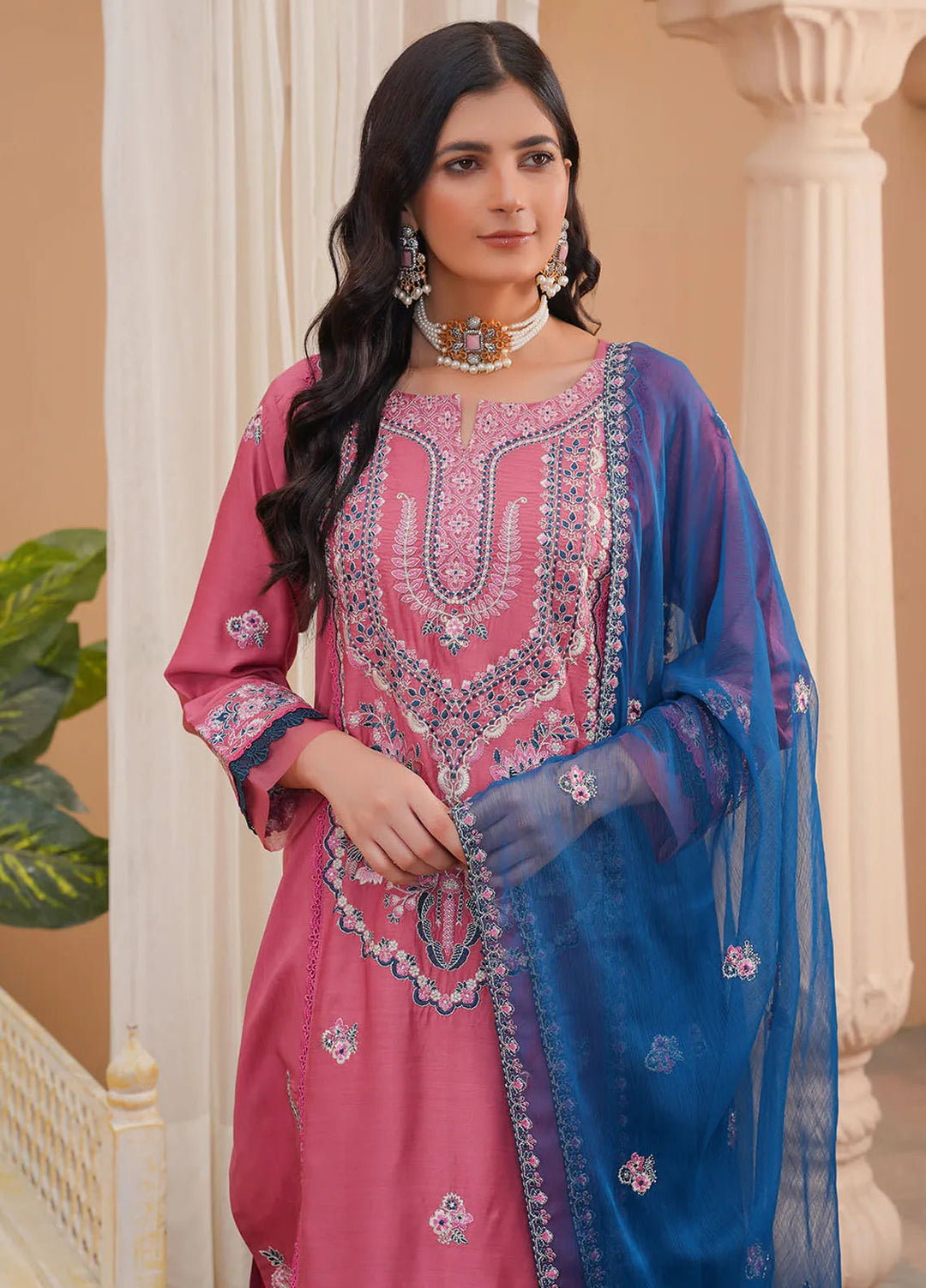 Madame Pret Embroidered Viscose 3 Piece Suit 2720