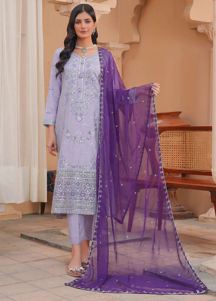 Madame Pret Embroidered Viscose 3 Piece Suit 2729