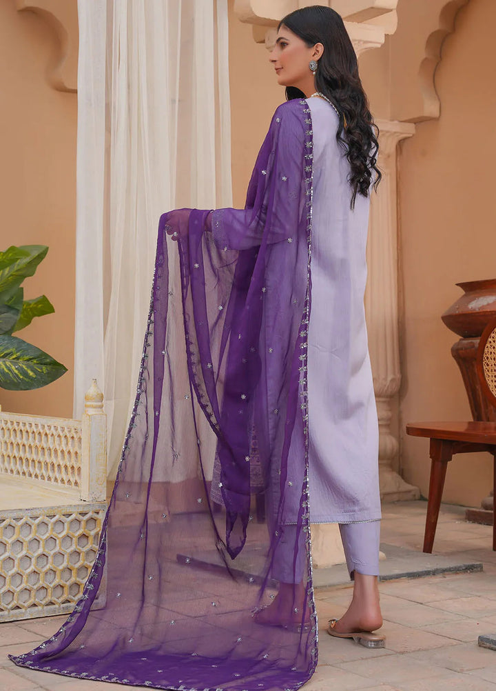 Madame Pret Embroidered Viscose 3 Piece Suit 2729