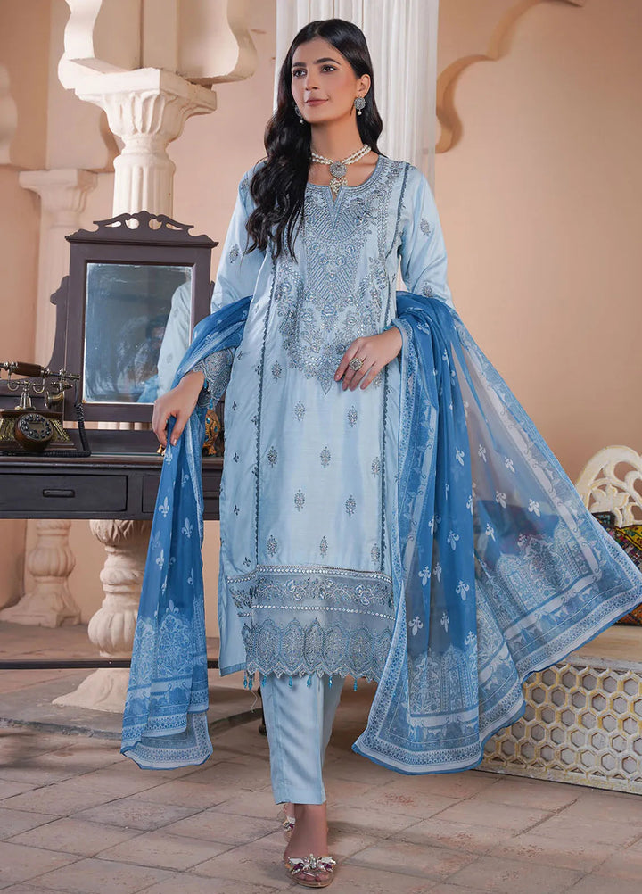 Madame Pret Embroidered Viscose 3 Piece Suit 7038