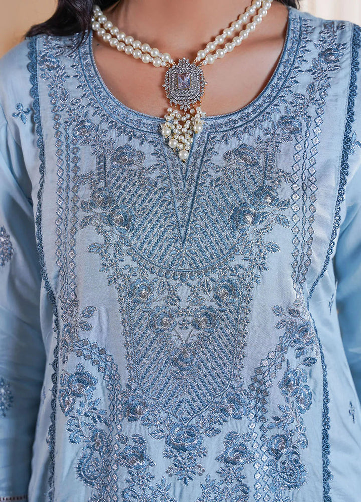 Madame Pret Embroidered Viscose 3 Piece Suit 7038