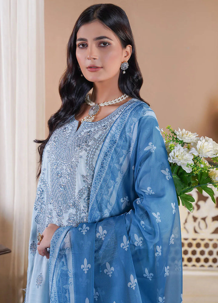 Madame Pret Embroidered Viscose 3 Piece Suit 7038