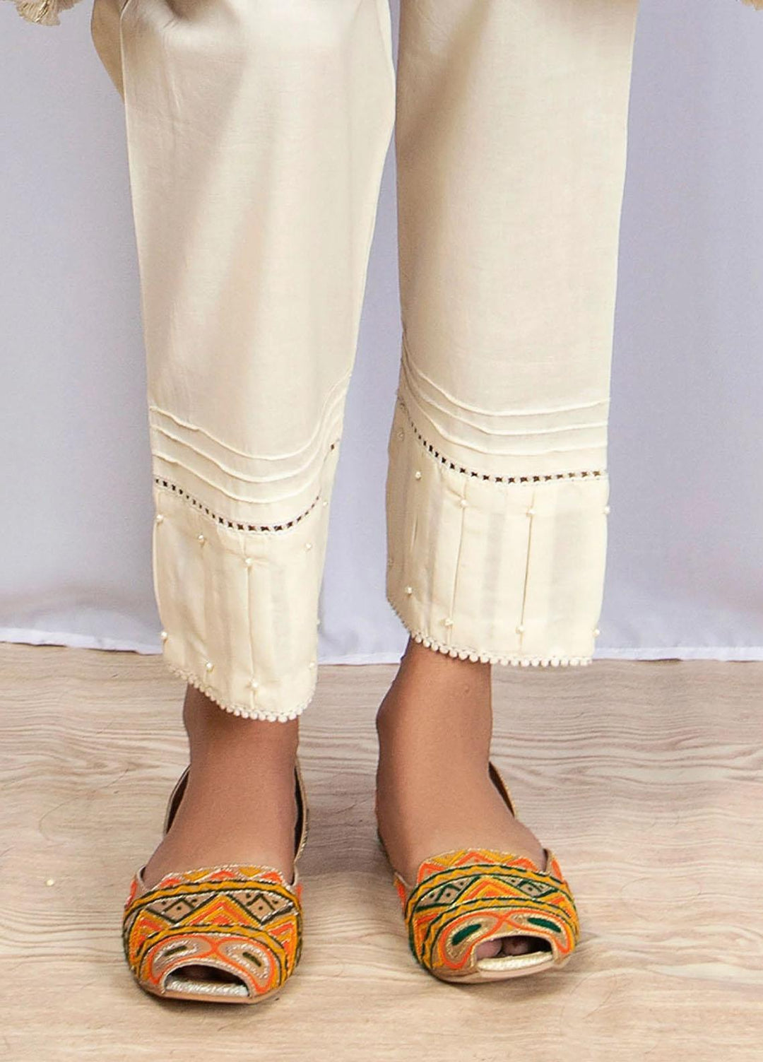 Madame  Cotton Trouser MDM21T Z1005 Off-White
