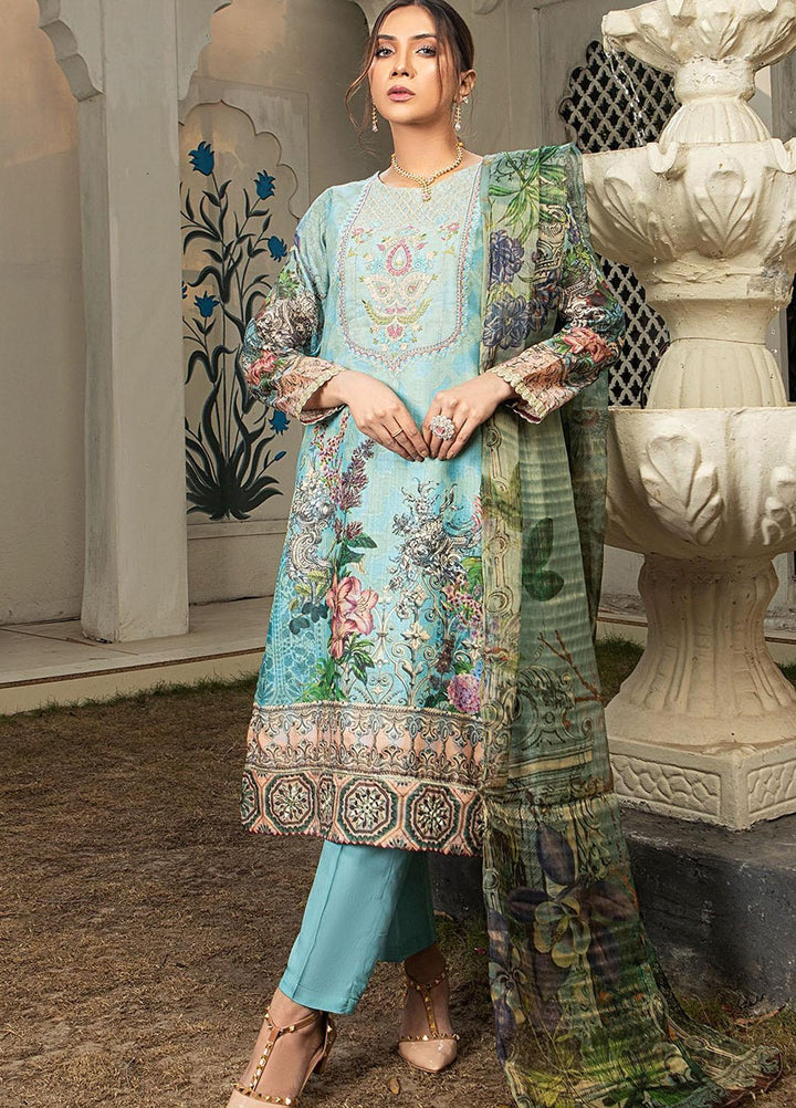 Madame Pret Embroidered Cotton 3 Piece Suit MDM21ZV 2417
