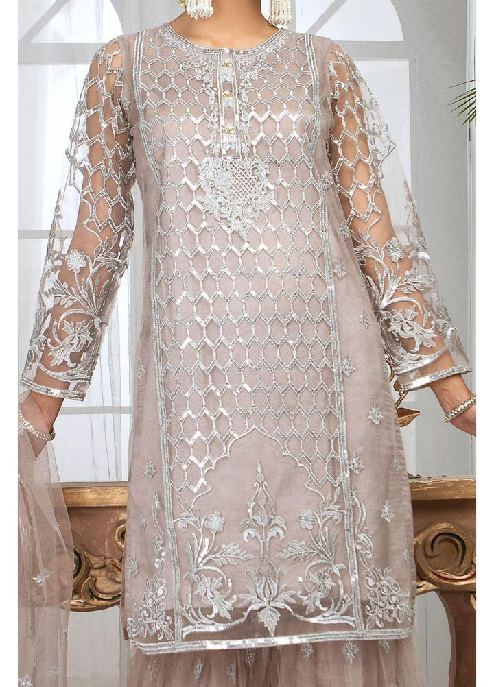 Madame Luxury Pret  Net 3 Piece Suit 2537