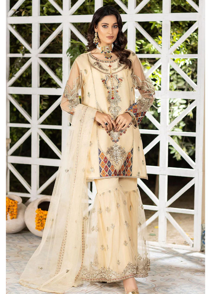 Madame Luxury Pret  Net 3 Piece Suit 2532