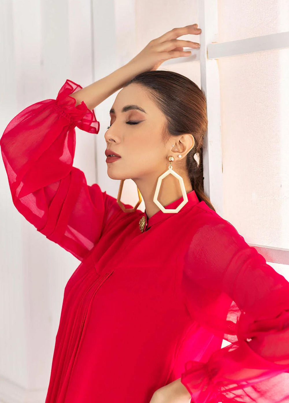 Madame Luxury Pret  Chiffon Shirt 2556