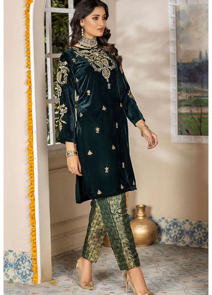 Madame Luxury Pret  Velvet Shirt 2548