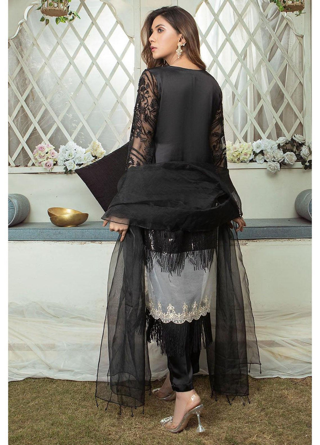 Madame Luxury Pret  Organza 3 Piece Suit 4002