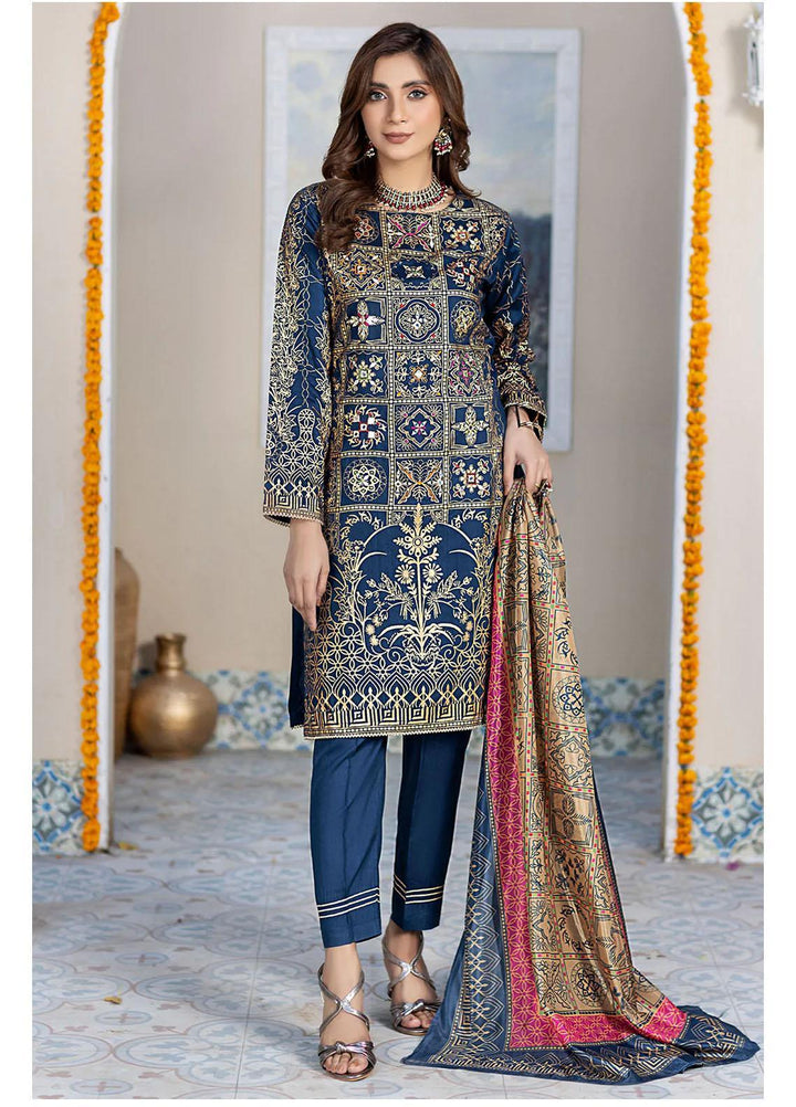 Madame Luxury Pret  Viscose 3 Piece Suit 2554