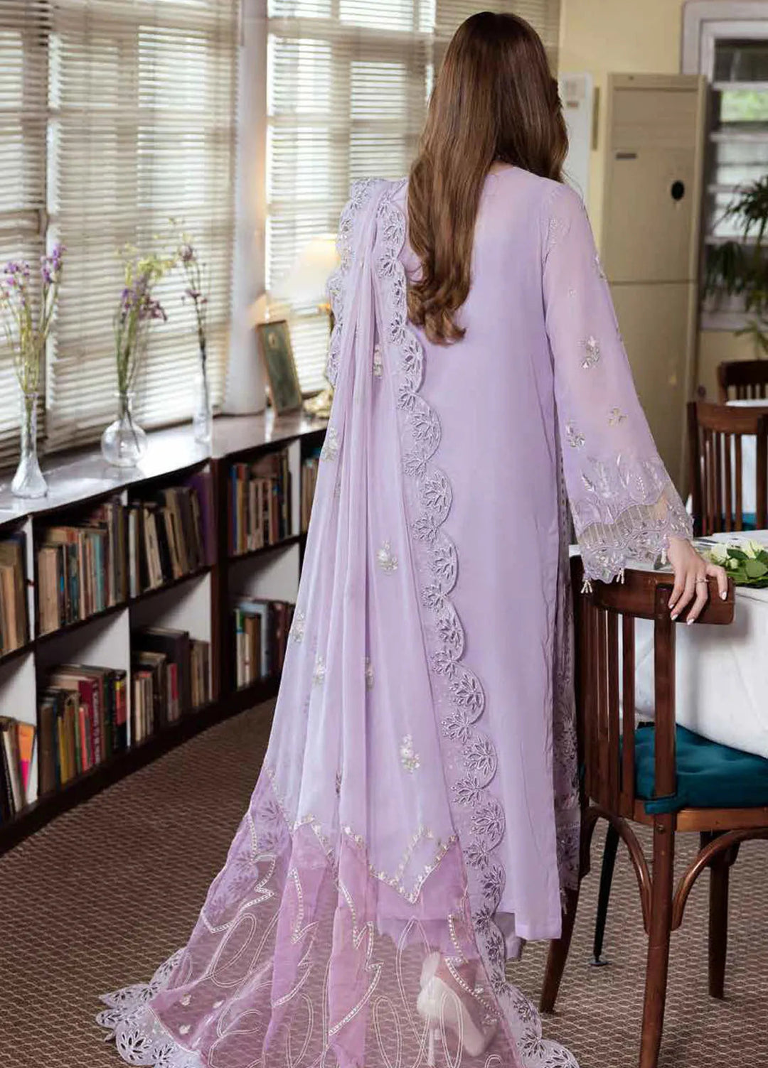Mademoiselle By Nureh Embroidered Swiss Voil Suit Unstitched 3 Piece NU24MD NE-81 - Summer Collection
