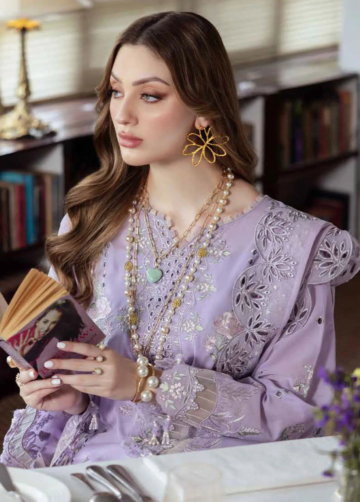 Mademoiselle By Nureh Embroidered Swiss Voil Suit Unstitched 3 Piece NU24MD NE-81 - Summer Collection