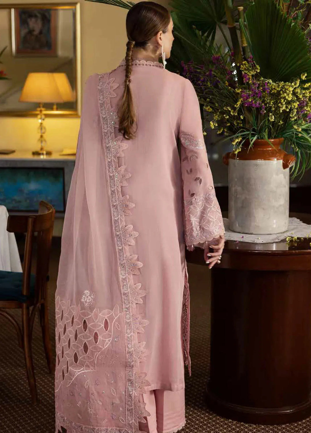 Mademoiselle By Nureh Embroidered Swiss Voil Suit Unstitched 3 Piece NU24MD NE-83 - Summer Collection