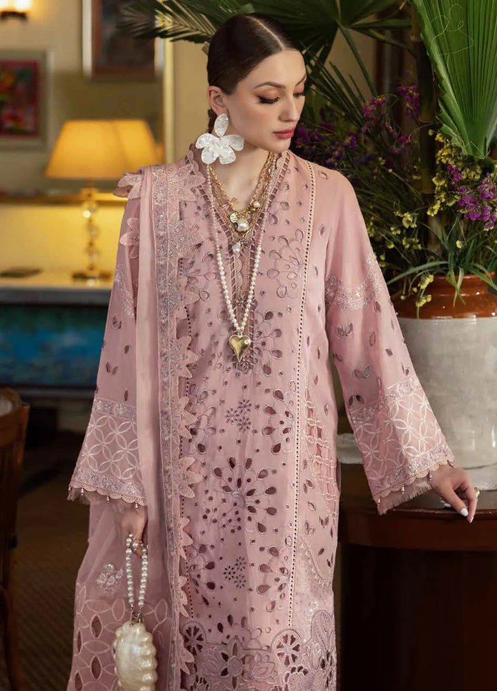 Mademoiselle By Nureh Embroidered Swiss Voil Suit Unstitched 3 Piece NU24MD NE-83 - Summer Collection