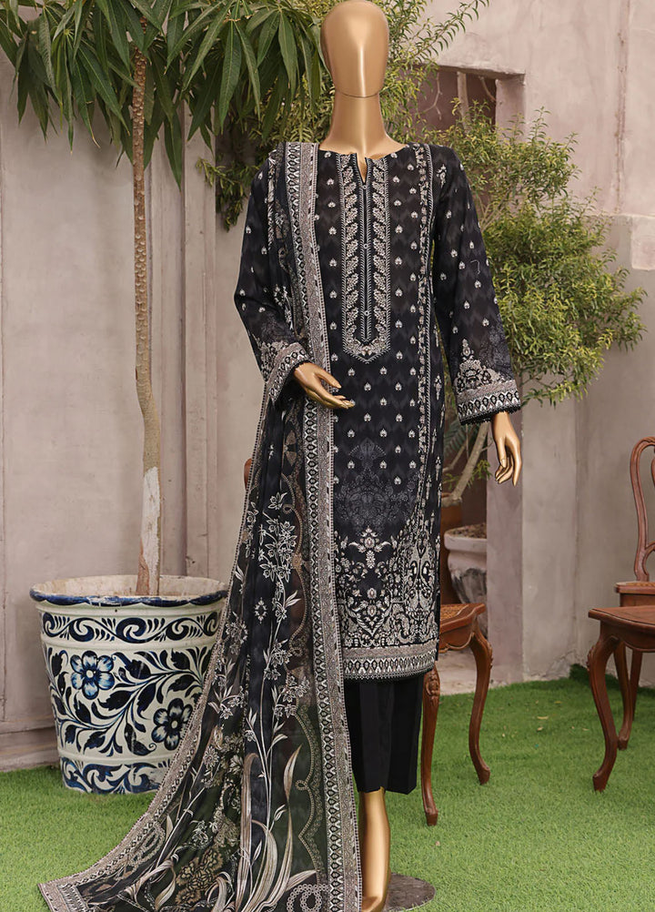 Magic In Prints by Hz Textiles Printed Lawn Suits Unstitched 3 Piece Mpc-574 - Summer Collection