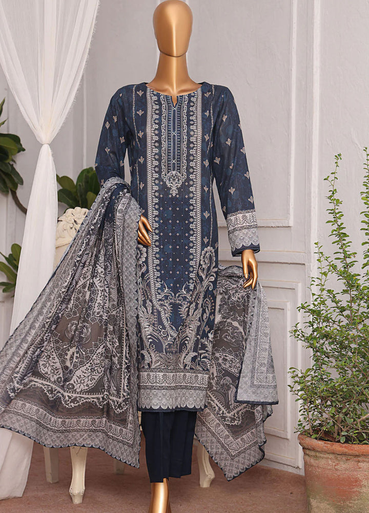 Magic In Prints by Hz Textiles Printed Lawn Suits Unstitched 3 Piece Mpc-583 - Summer Collection