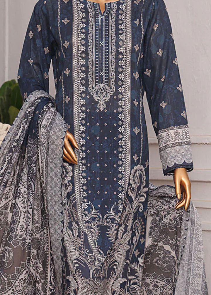 Magic In Prints by Hz Textiles Printed Lawn Suits Unstitched 3 Piece Mpc-583 - Summer Collection