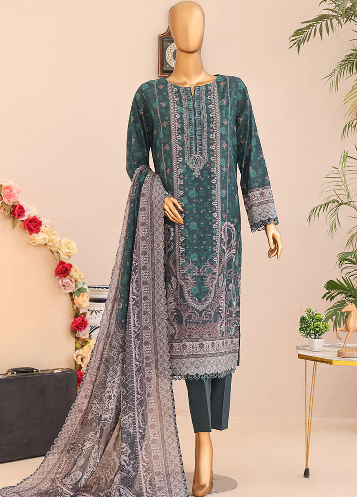Magic In Prints by Hz Textiles Printed Lawn Suits Unstitched 3 Piece Mpc-584 - Summer Collection