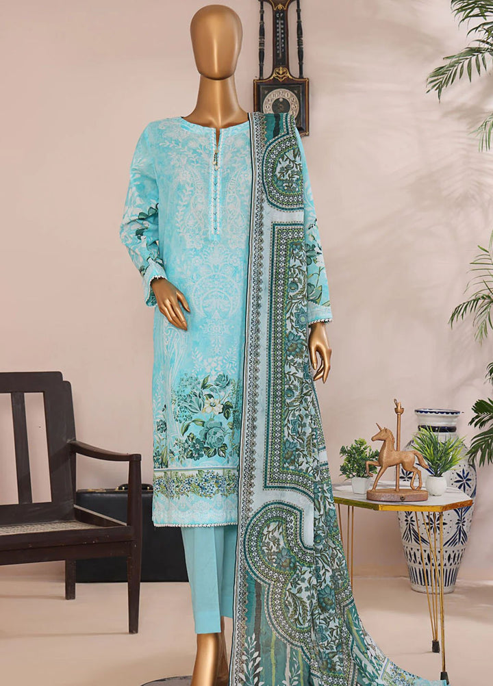 Magic In Prints by Hz Textiles Printed Lawn Suits Unstitched 3 Piece Mpc-594 - Summer Collection