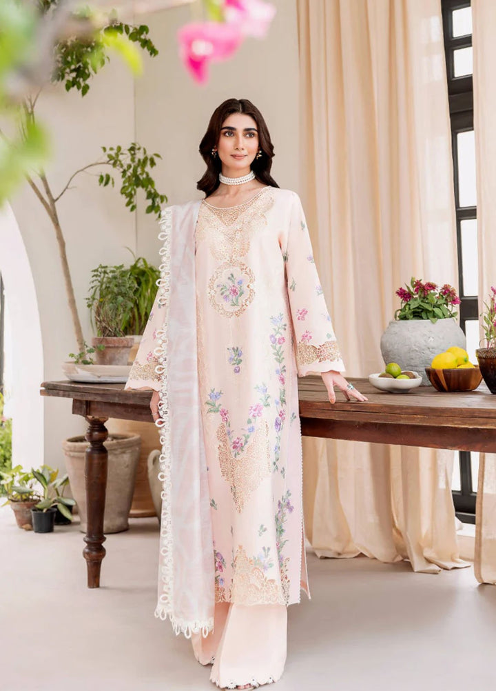 Magnolia Garden by Manara Embroidered Lawn Suits Unstitched 3 Piece MNA25MG Celine - Summer Collection