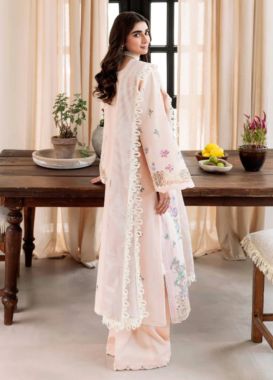 Magnolia Garden by Manara Embroidered Lawn Suits Unstitched 3 Piece MNA25MG Celine - Summer Collection