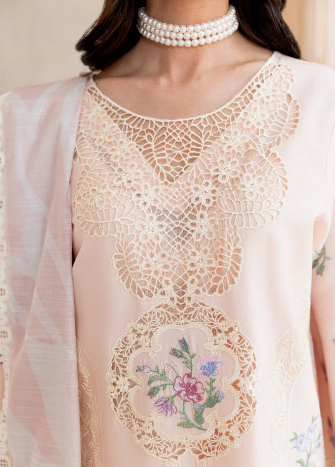 Magnolia Garden by Manara Embroidered Lawn Suits Unstitched 3 Piece MNA25MG Celine - Summer Collection