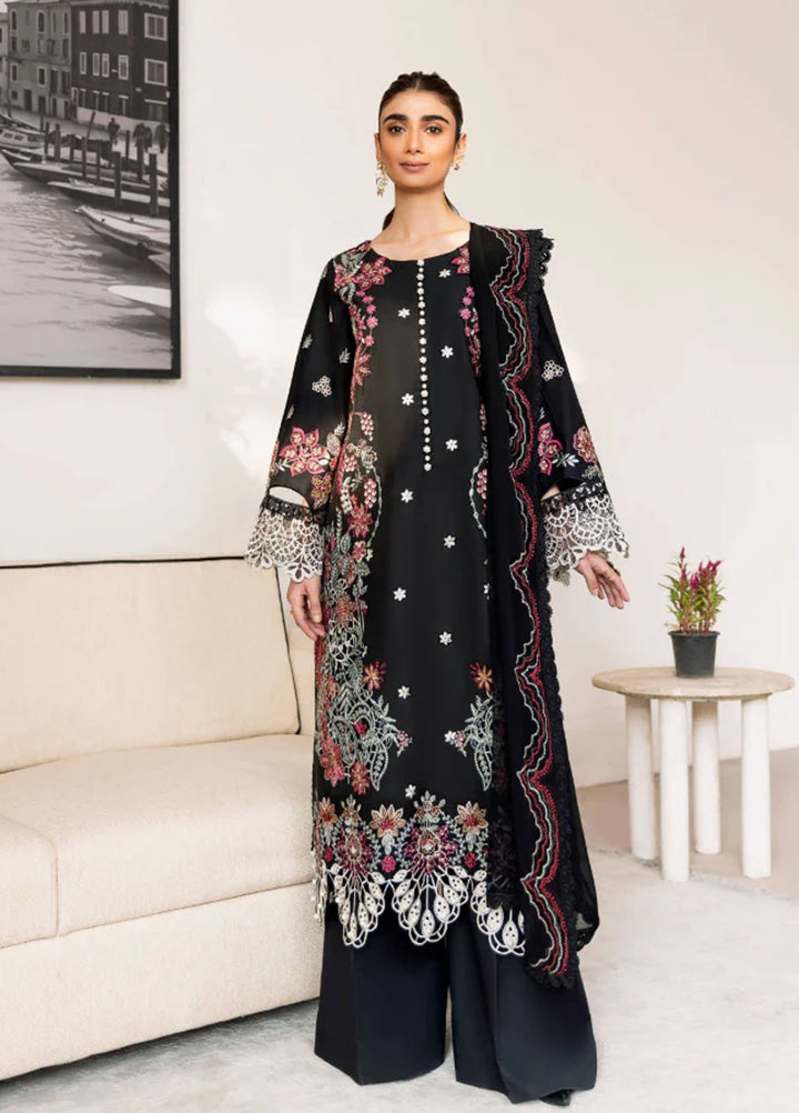 Magnolia Garden by Manara Embroidered Lawn Suits Unstitched 3 Piece MNA25MG Midsummer Night - Summer Collection