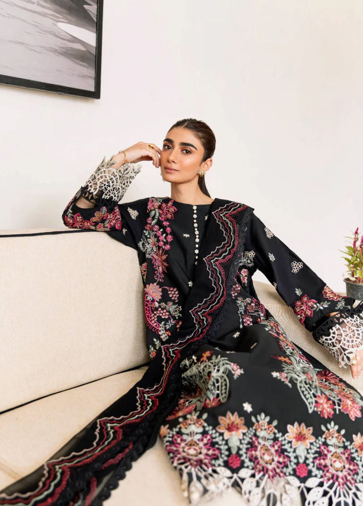Magnolia Garden by Manara Embroidered Lawn Suits Unstitched 3 Piece MNA25MG Midsummer Night - Summer Collection