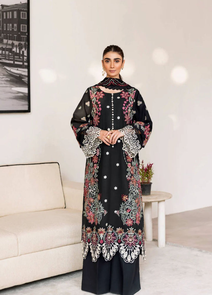 Magnolia Garden by Manara Embroidered Lawn Suits Unstitched 3 Piece MNA25MG Midsummer Night - Summer Collection