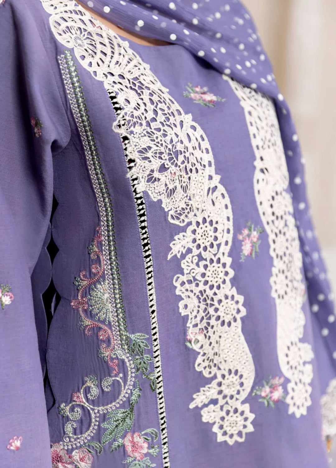 Magnolia Garden by Manara Embroidered Lawn Suits Unstitched 3 Piece MNA25MG Orchid - Summer Collection