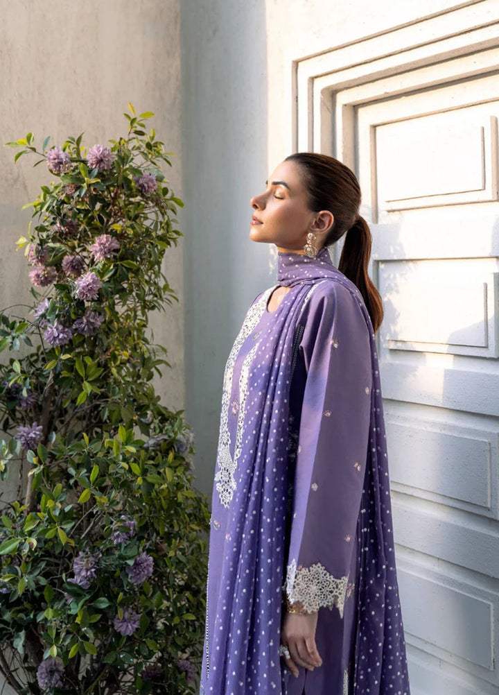 Magnolia Garden by Manara Embroidered Lawn Suits Unstitched 3 Piece MNA25MG Orchid - Summer Collection