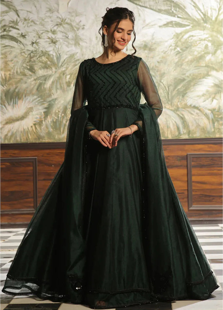 Mah e Noor by Rehan N Muzammil Pret Embroidered Khadi Net 2 Piece Suit Bellerose