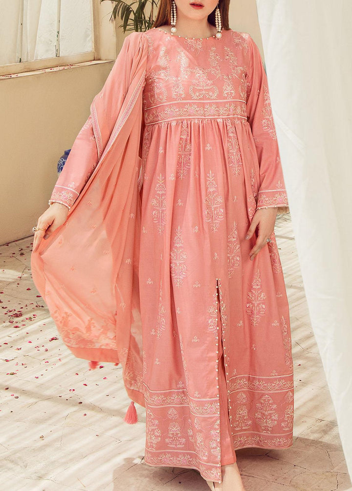 Mah-Pari By Surmai Embroidered Lawn Suits Unstitched 3 Piece SUR21M 02 Zahri - Summer Collection